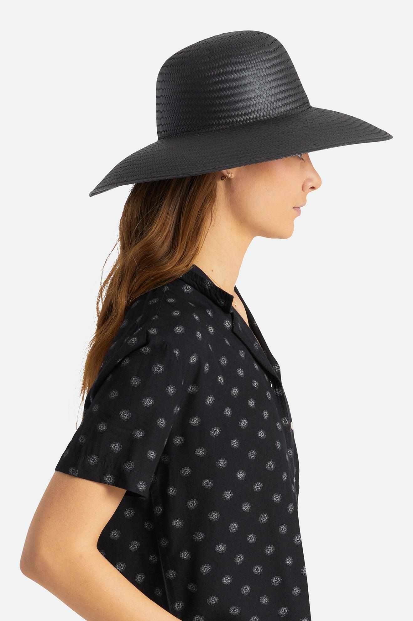 Women's Brixton Janae Sun Hat Hats Black | 3719DITKS