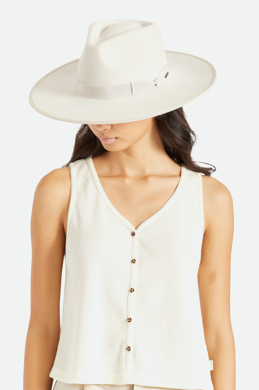 Women's Brixton Jo Rancher Hat Hats White | 0328KIRBJ