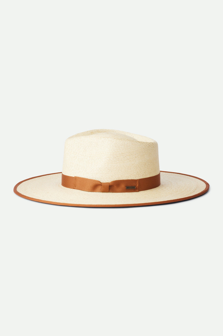 Women's Brixton Jo Rancher Straw Hats Beige | 1693GENDO