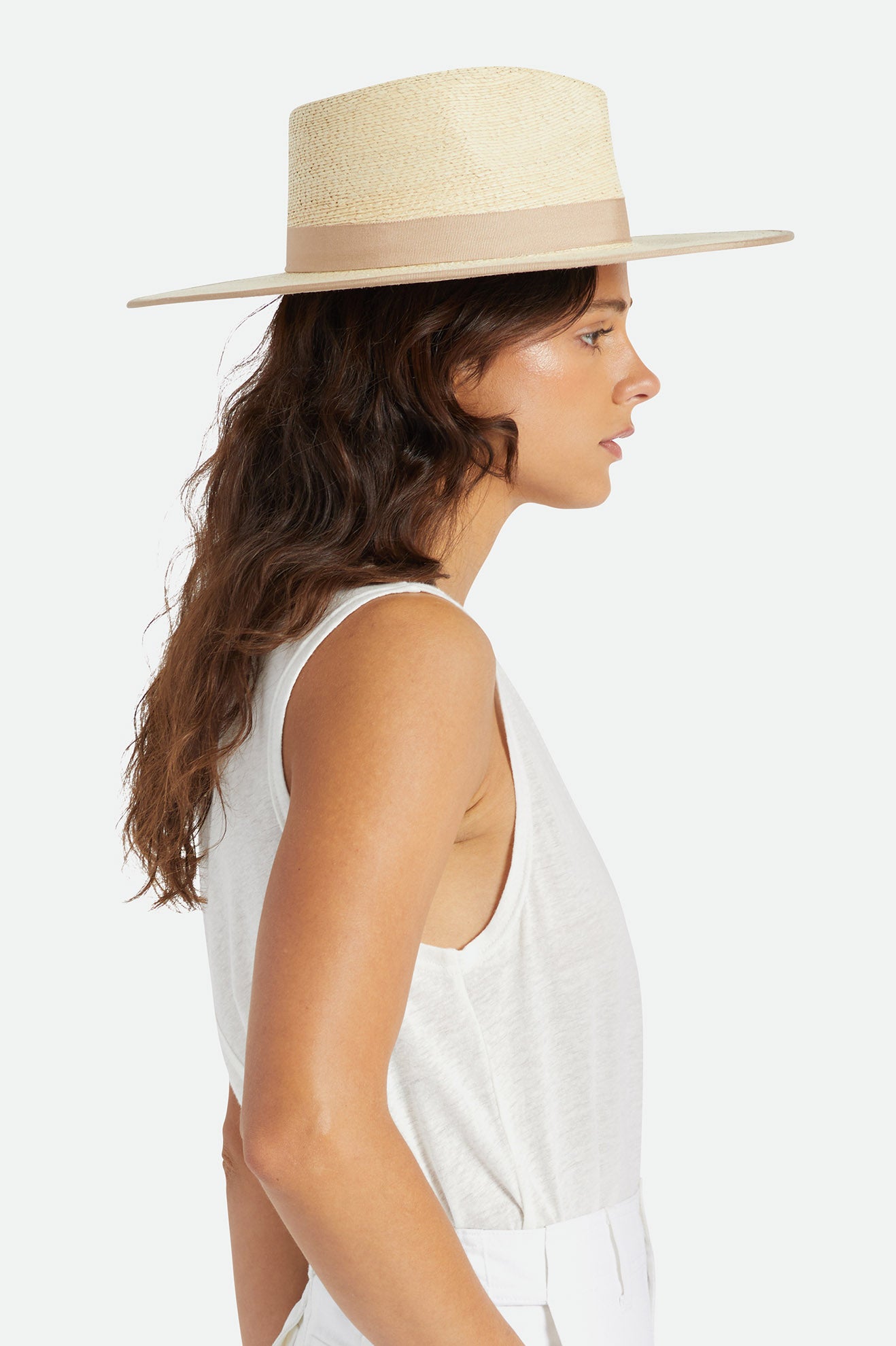 Women's Brixton Jo Rancher Straw Hats Beige | 9072FZUEI