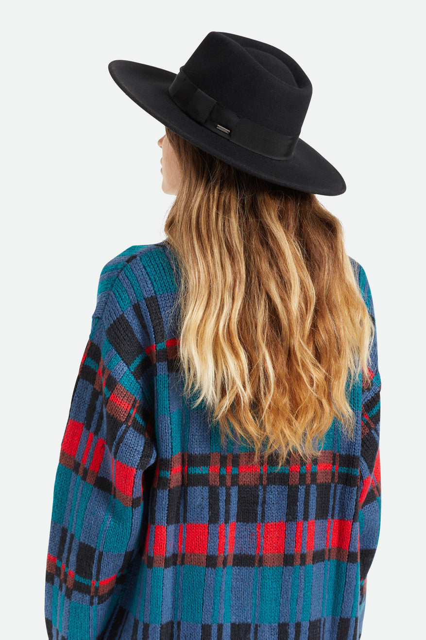 Women's Brixton Joanna Felt Hat Hats Black | 7910PYOFE