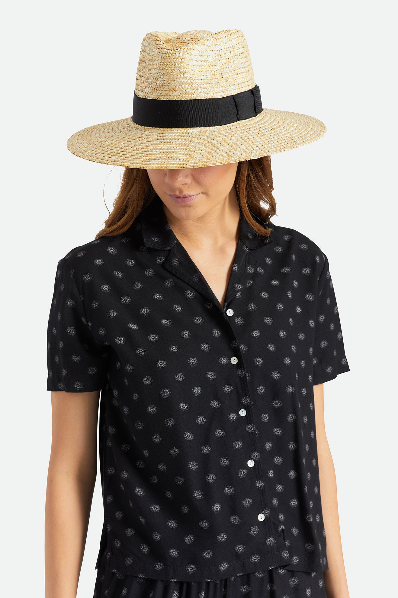 Women's Brixton Joanna Straw Hats Orange | 8594URZIJ