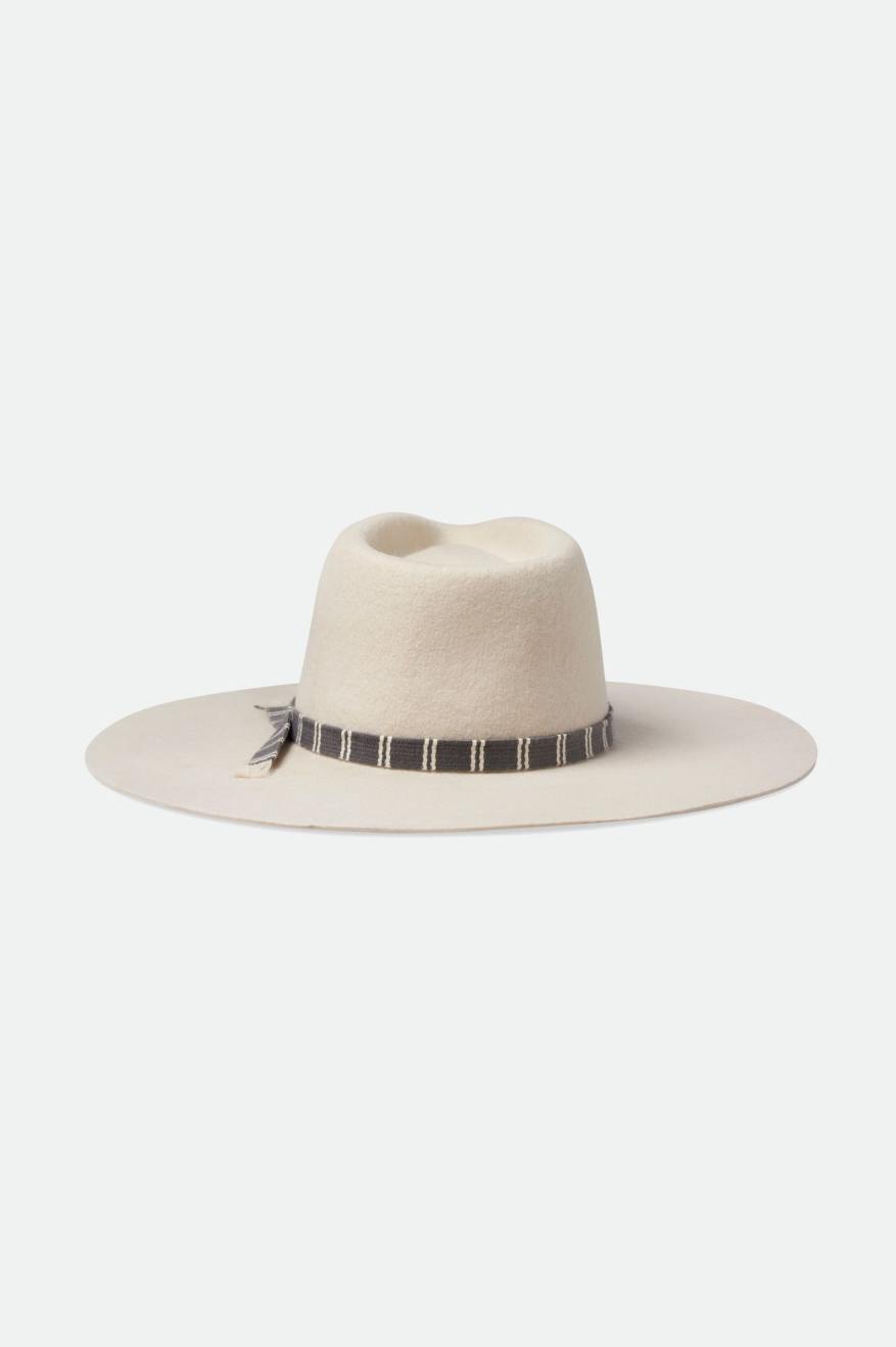 Women's Brixton Leigh Felt Fedora Fedoras White | 5402OURSY