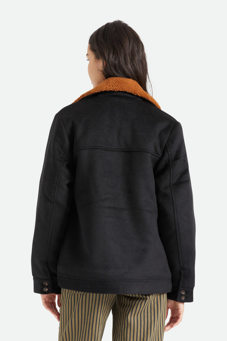 Women's Brixton Nouvelle Jackets Black | 8951UMOGW