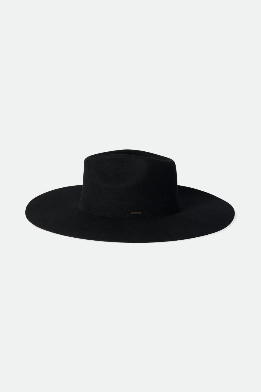 Women's Brixton Primrose Felt Fedora Fedoras Black | 4961SMVCB