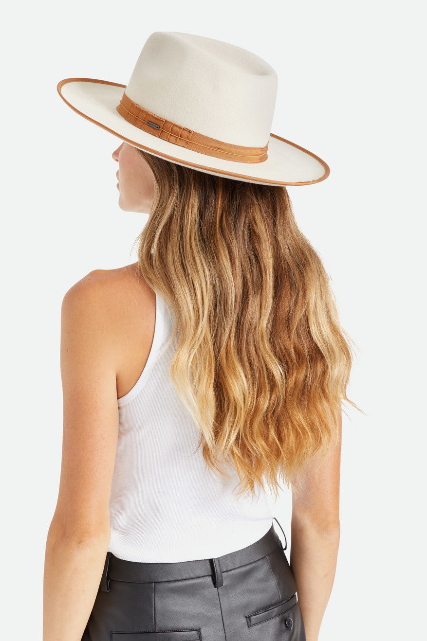 Women's Brixton Reno Fedora Fedoras White | 5946DSWTE