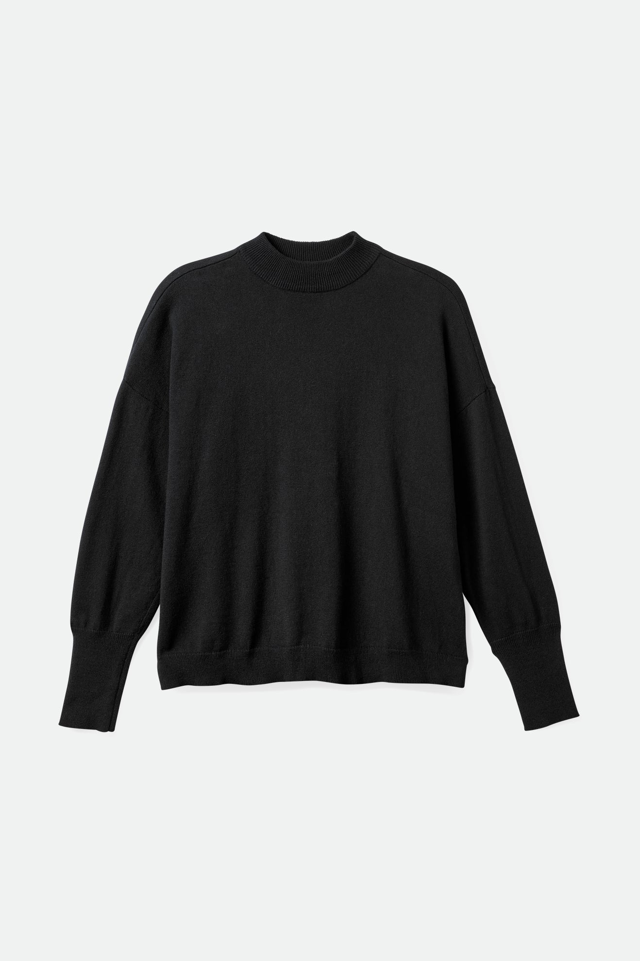 Women's Brixton Reserve Oversized Cashmere Sweater Tops Black | 1246FVXIE