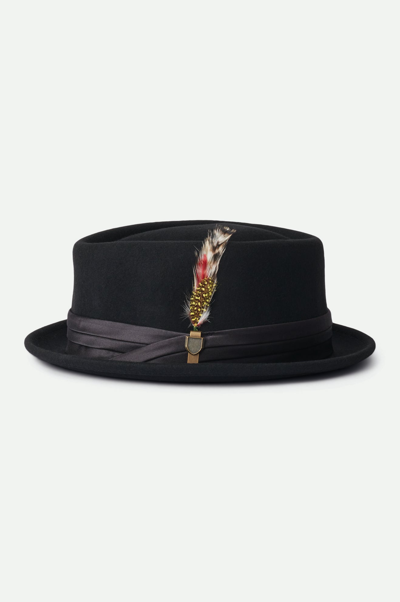 Women's Brixton Stout Pork Pie Hats Black | 6041ONCLD