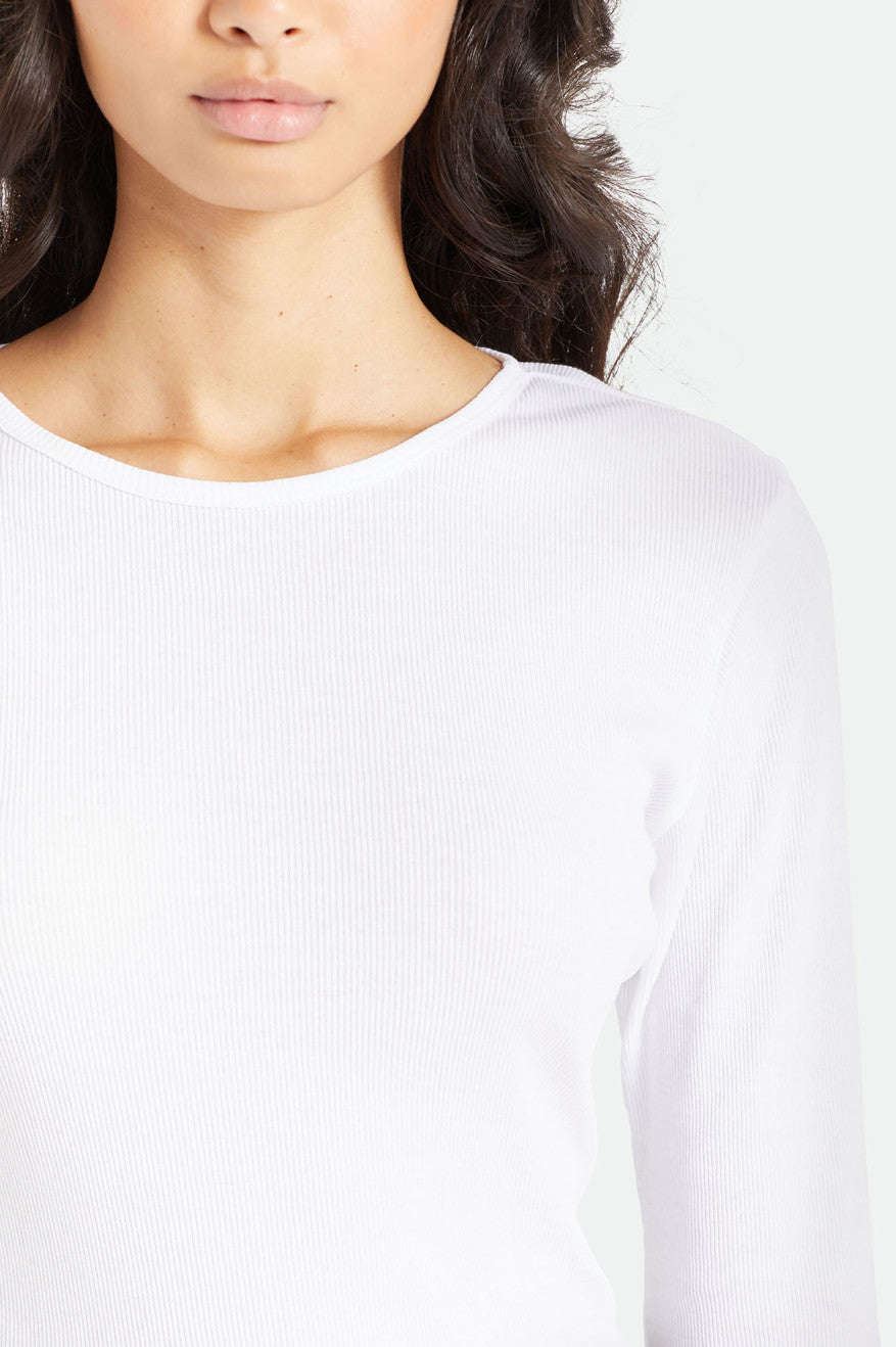 Women's Brixton Tennessee L/S Tops White | 6315SMRIU