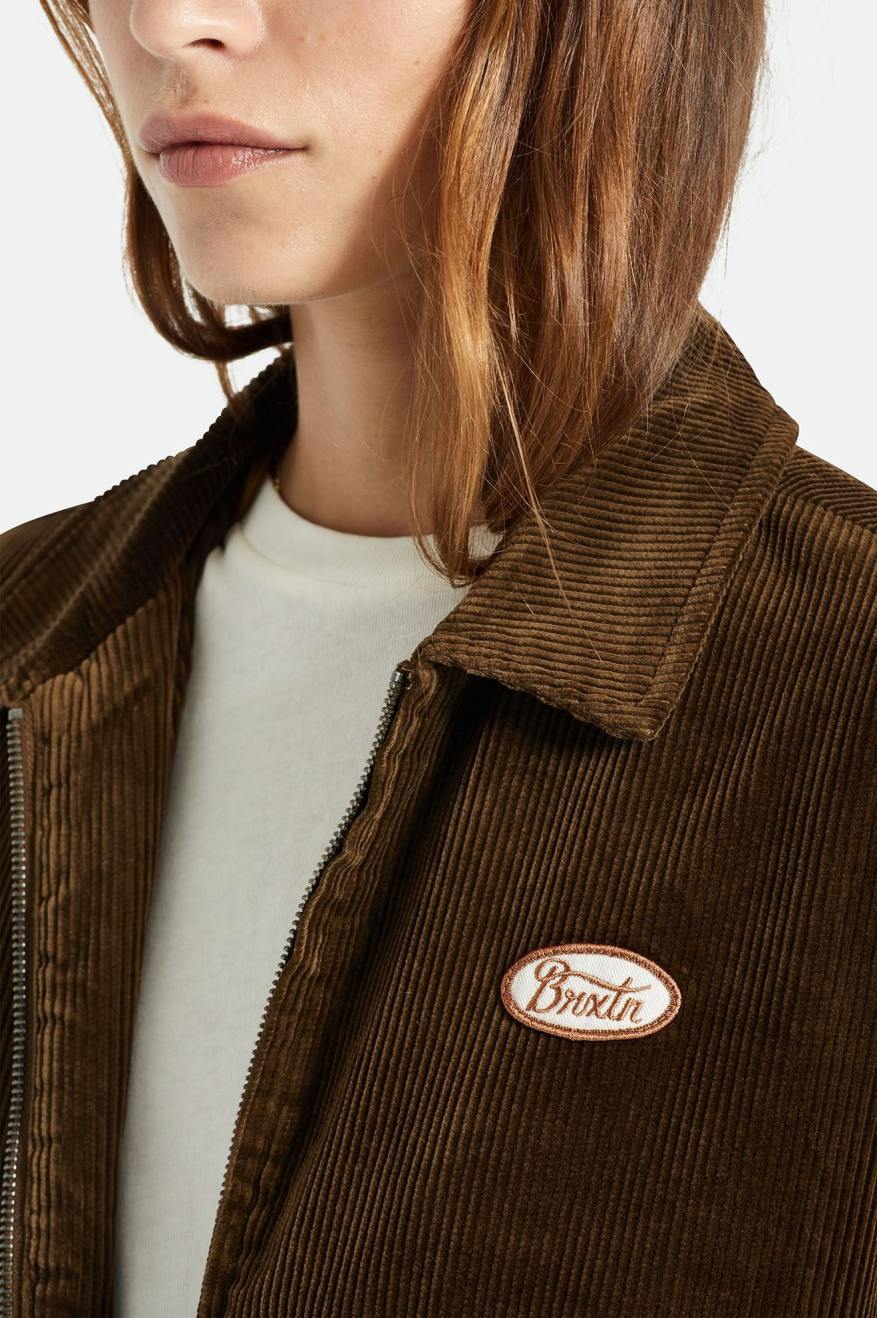 Women's Brixton Utopia Jackets Brown | 4259ILABV