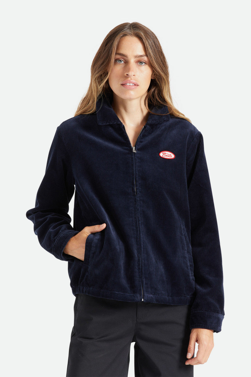 Women's Brixton Utopia Jackets Navy | 3572MPAWR