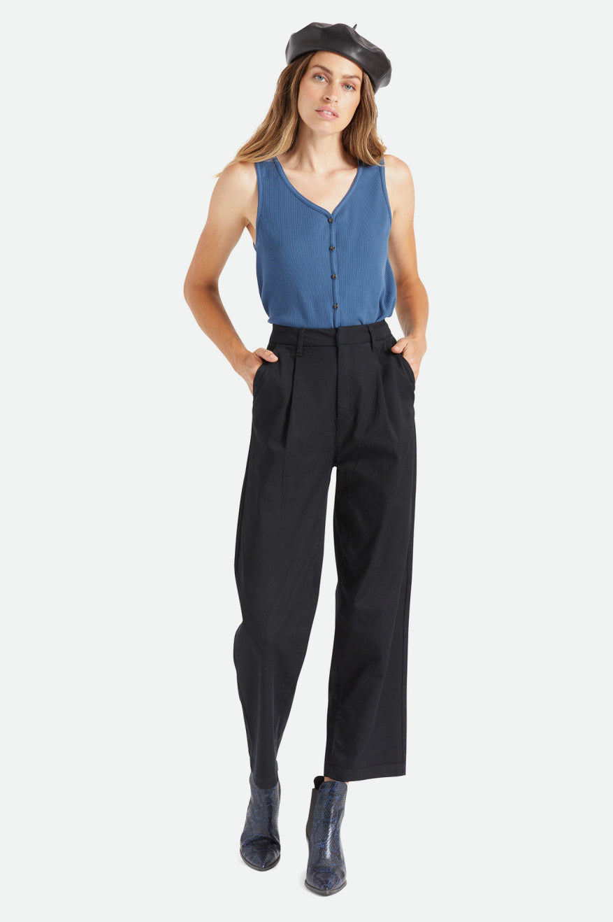 Women's Brixton Victory Trouser Bottoms Black | 2063NOQUC