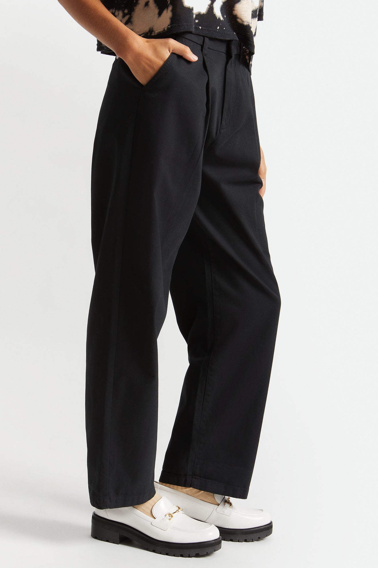 Women's Brixton Victory Trouser Bottoms Black | 6147MVFHE